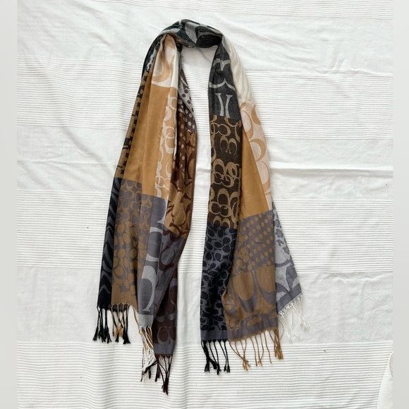 Coach Pattern Patch Monogram Scarf - Picture 5 of 12